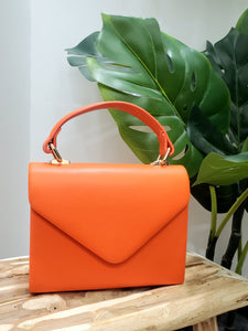 Sac a main enveloppe Orange