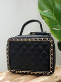 Sac matelassé chaine noir