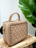 Sac matelassé chaine beige