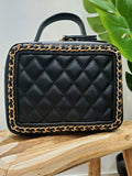 Sac matelassé chaine noir