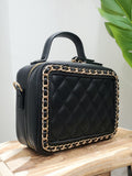 Sac matelassé chaine noir