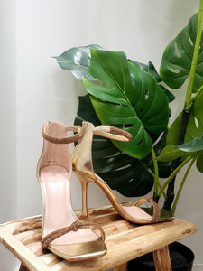 Sandales strass doré
