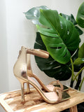 Sandales strass doré