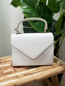 Sac a main enveloppe blanc