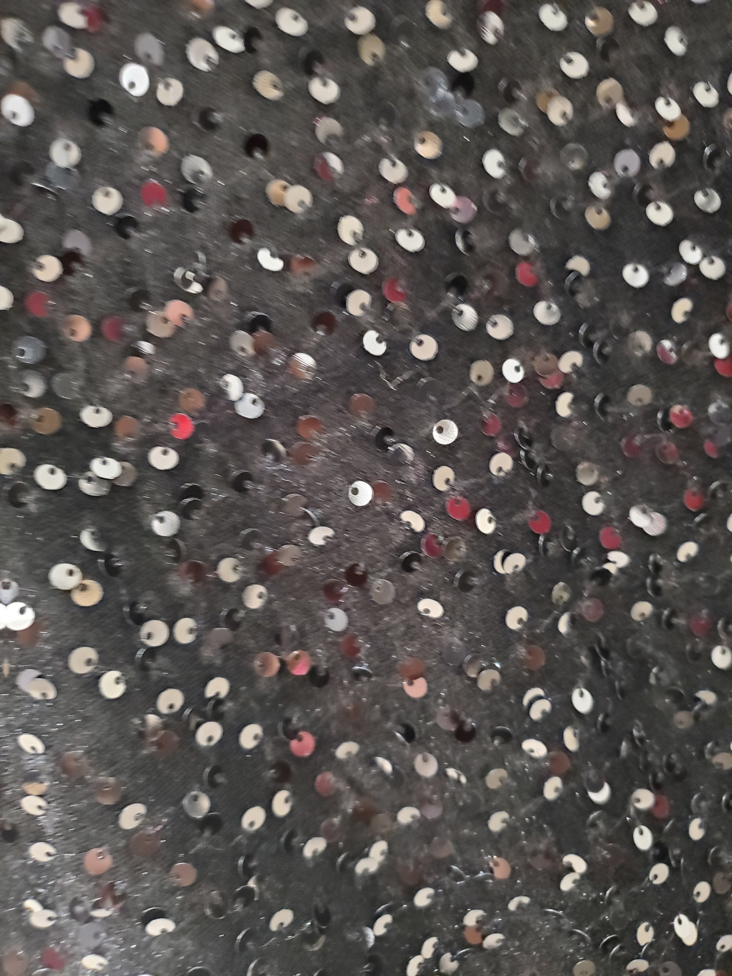 Robe droite velours pailleté