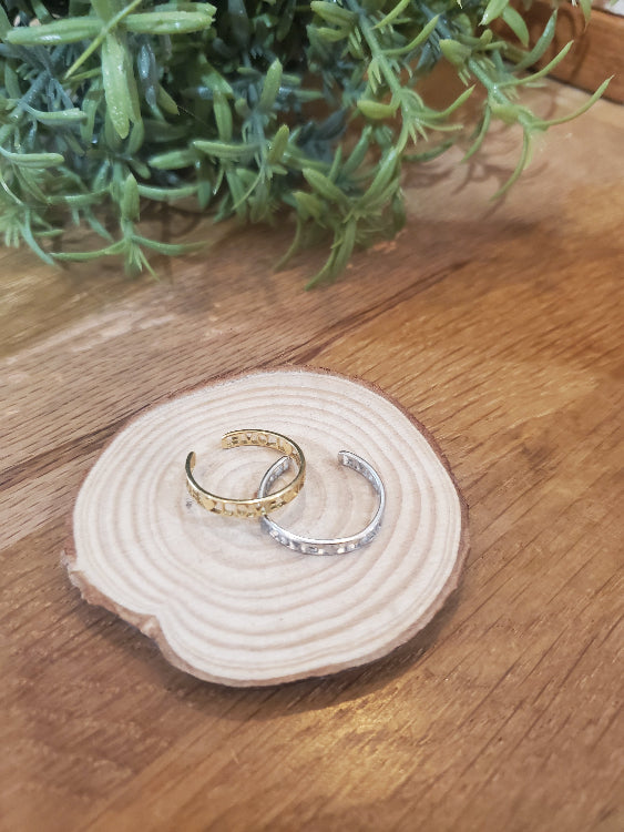 Bague love Colorie Argent et Or. 