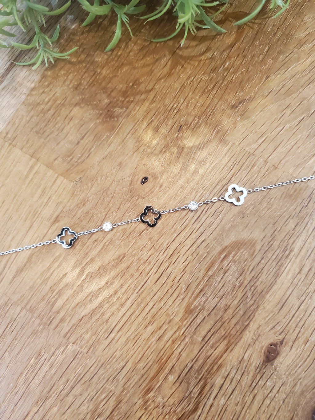 Bracelet fin trefle