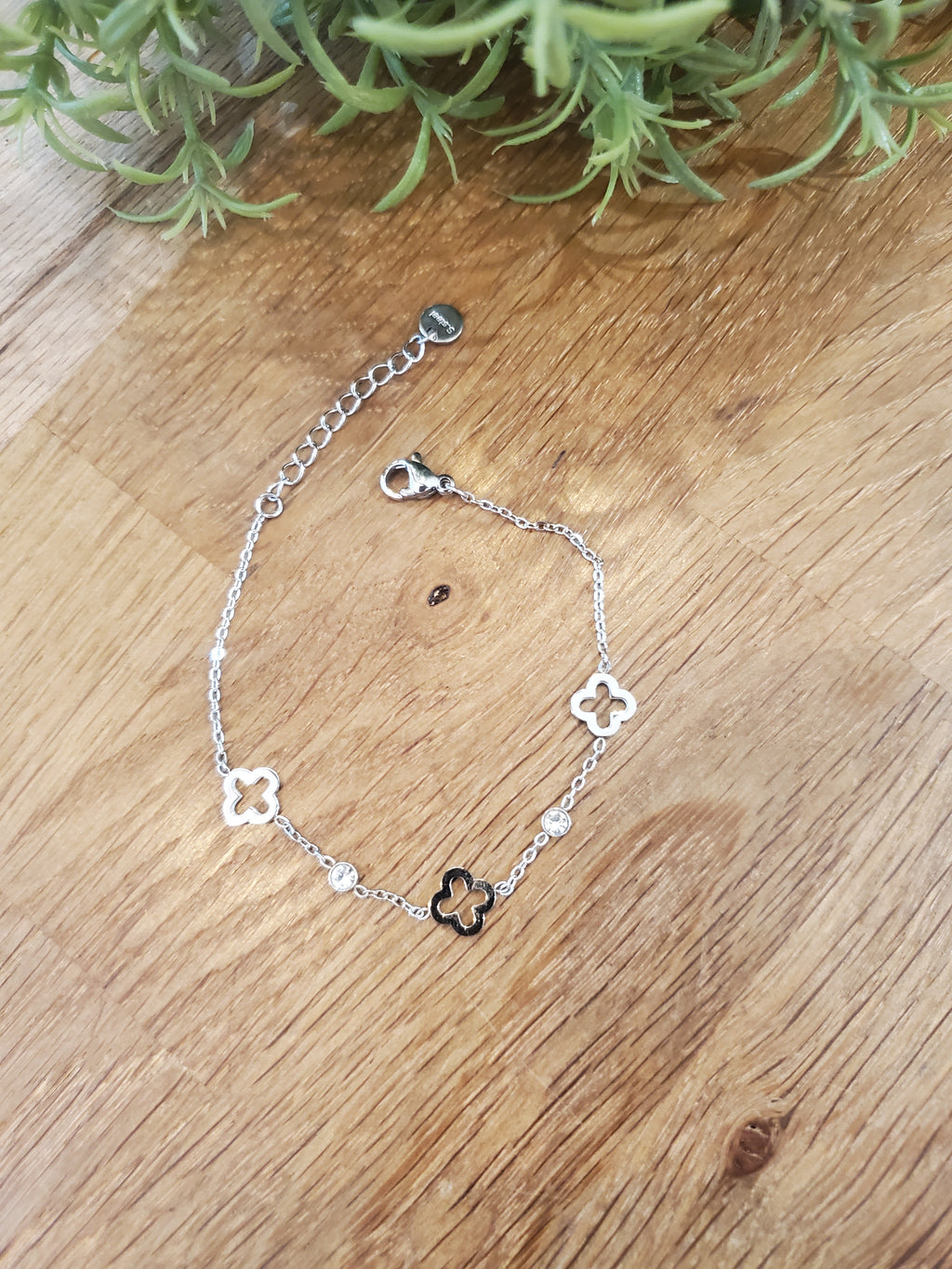 Bracelet fin trefle