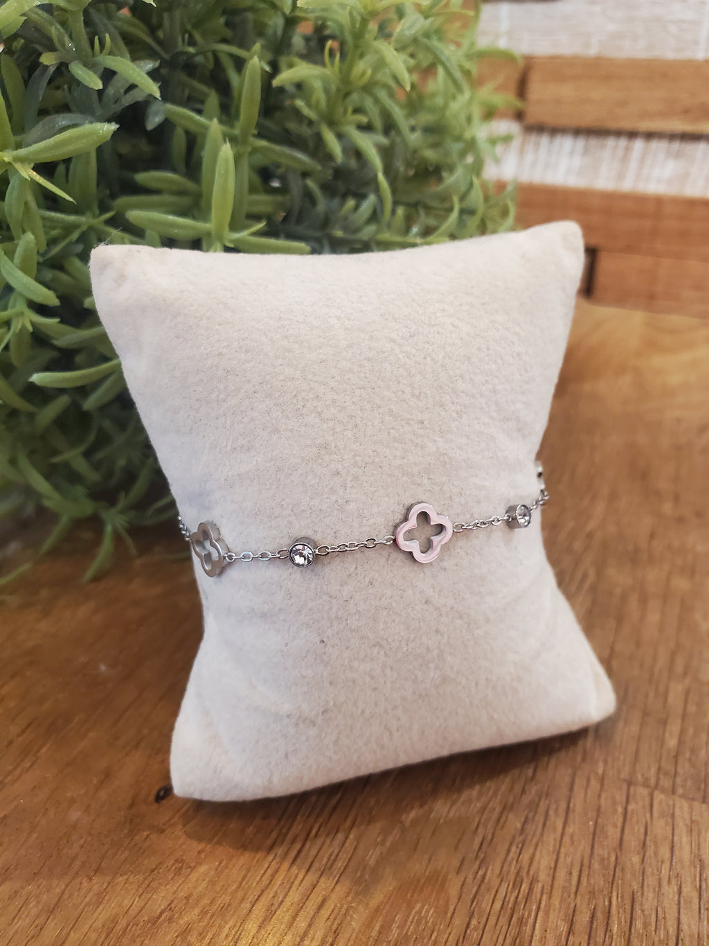 Bracelet fin trefle
