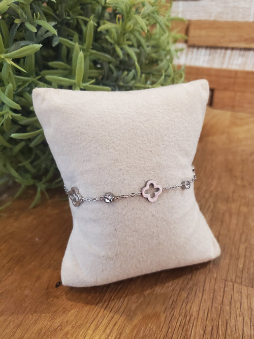 Bracelet fin trefle