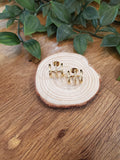 Boucles d'oreille trompe l'œil effet 3 créoles. colorie Or 
