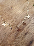 Collier nuit étoilé colorie or. 