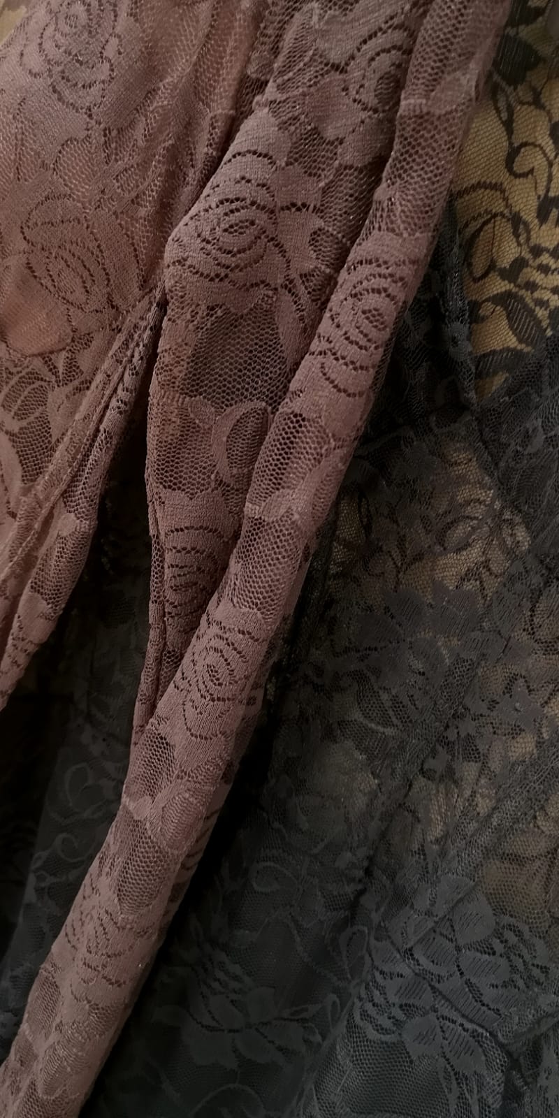 Robe longue dentelle