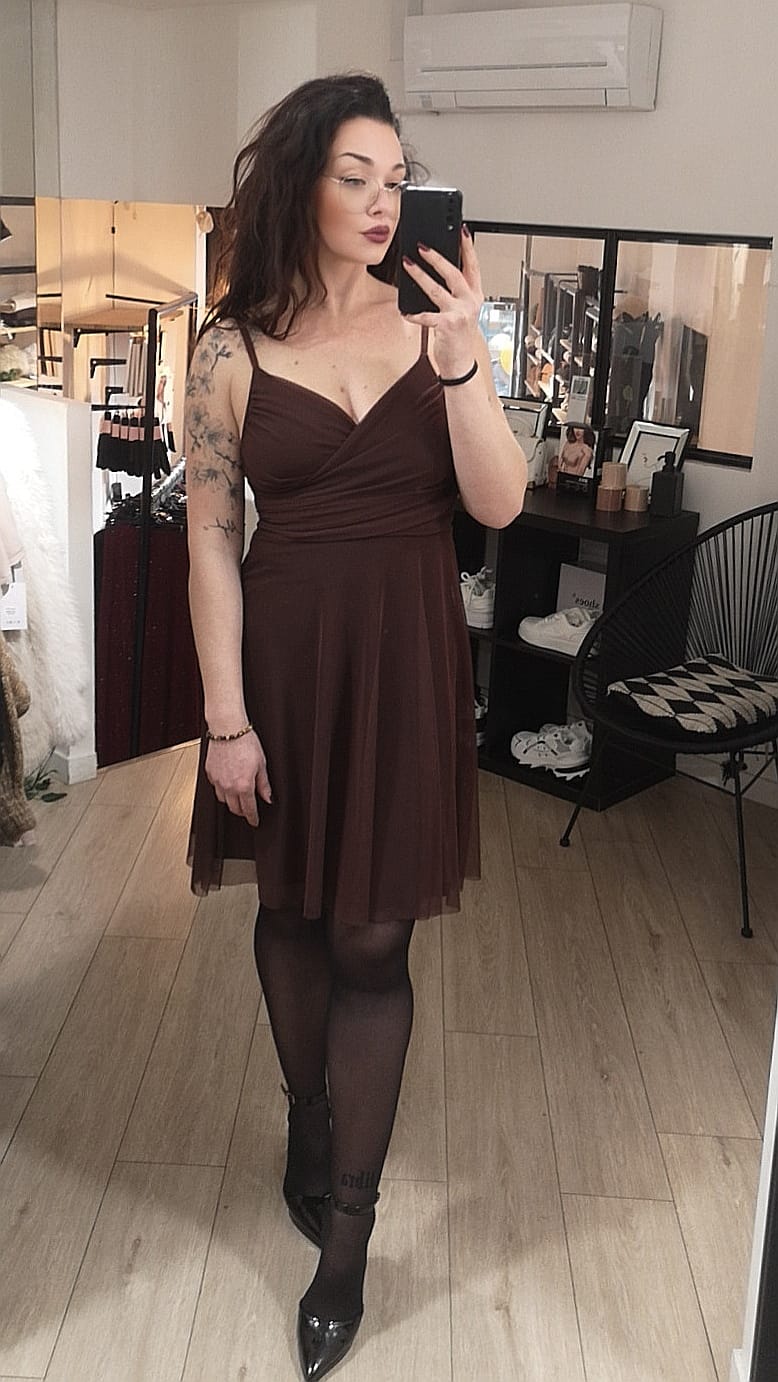 Robe patineuse voile