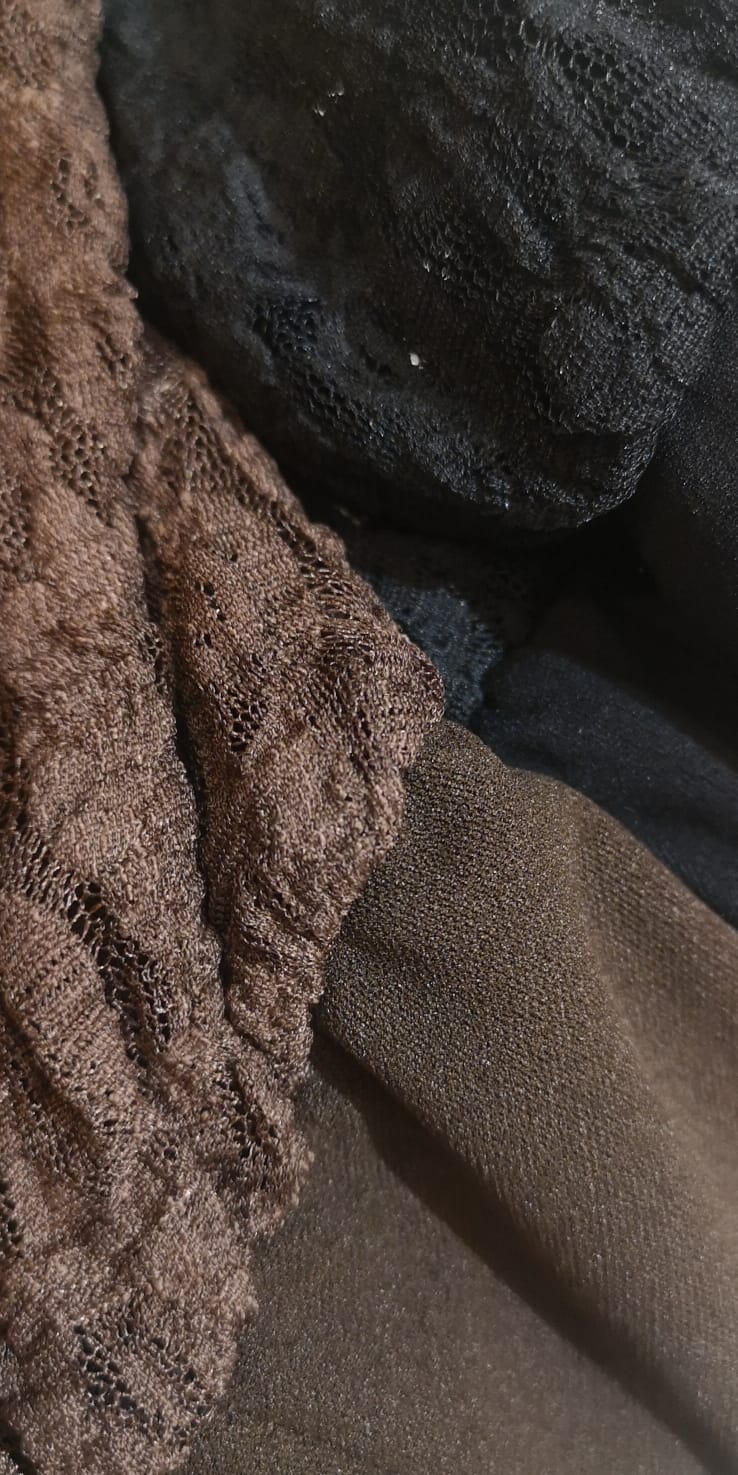 Combi-short haut dentelle - zoom couleur- noir - marron -Mc2- Enghien les bains