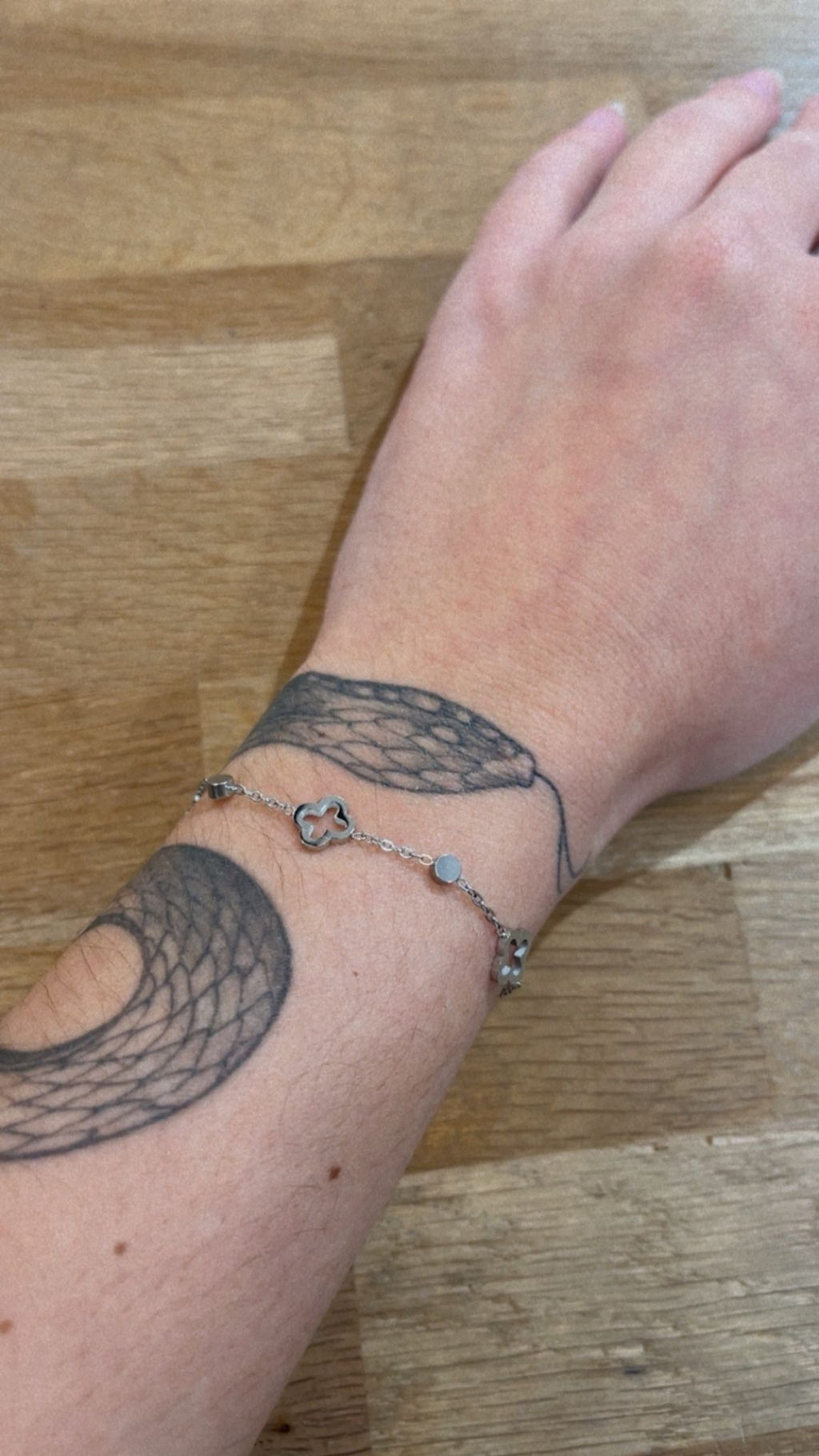 Bracelet fin trefle