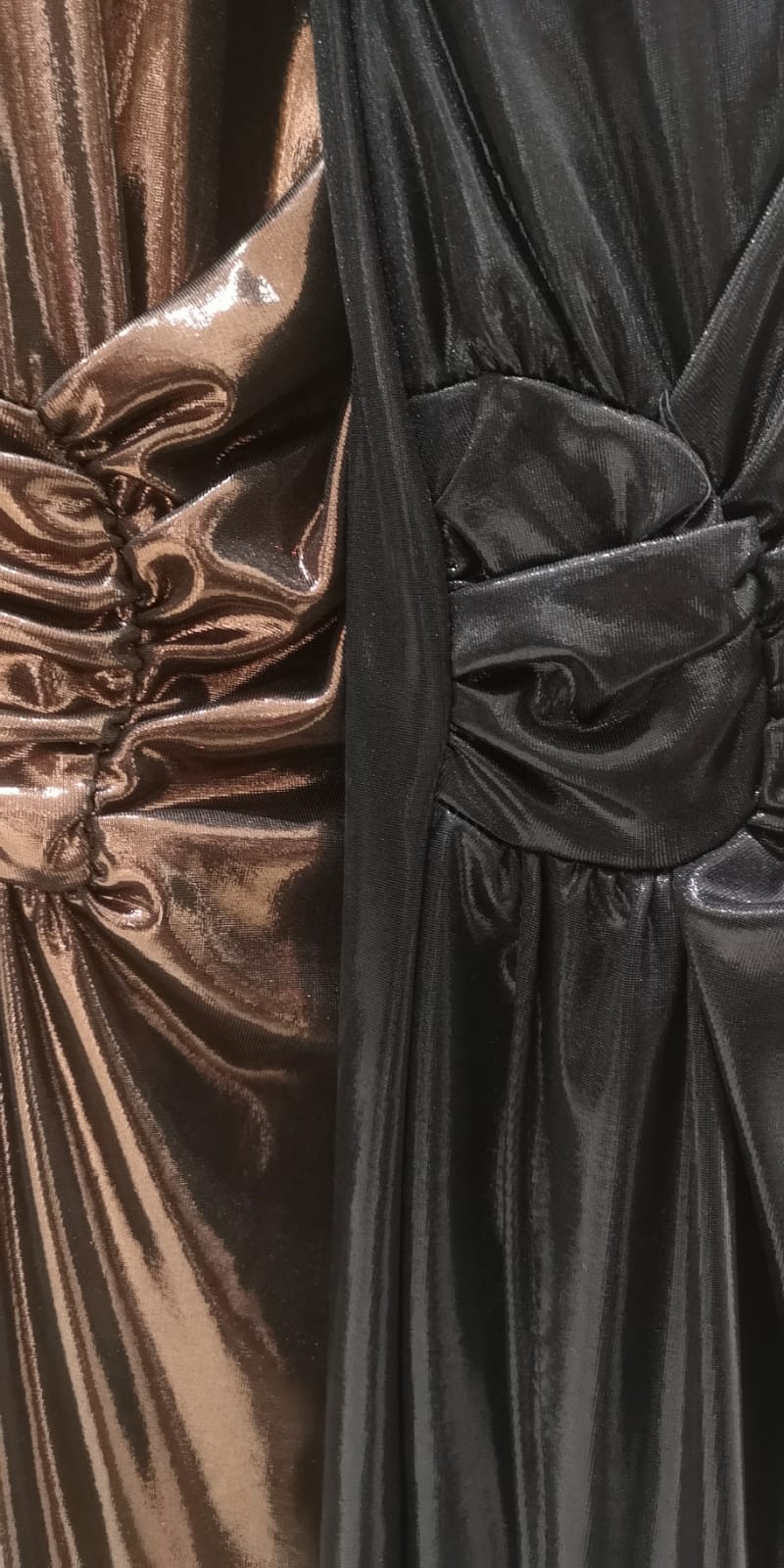 Robe longue croisé miroir