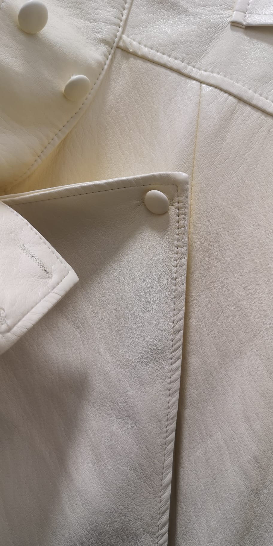 Blouson effet cuir col montant