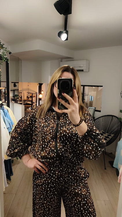 Ensemble jogging imprimé tache