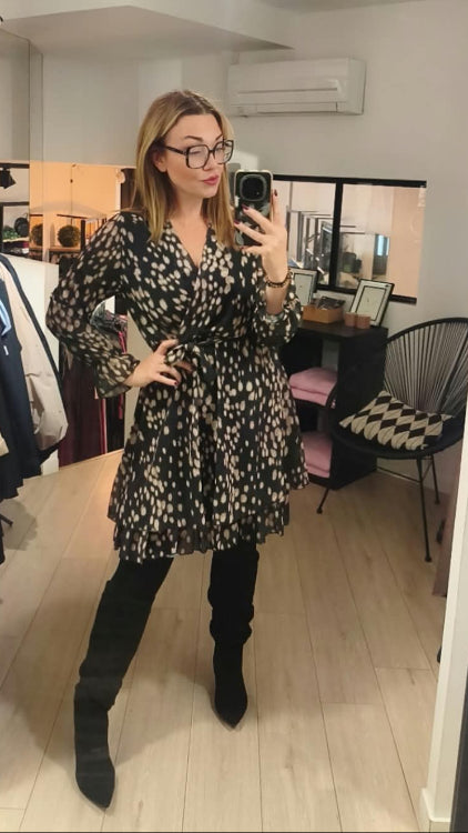 Robe fluide courte bambi