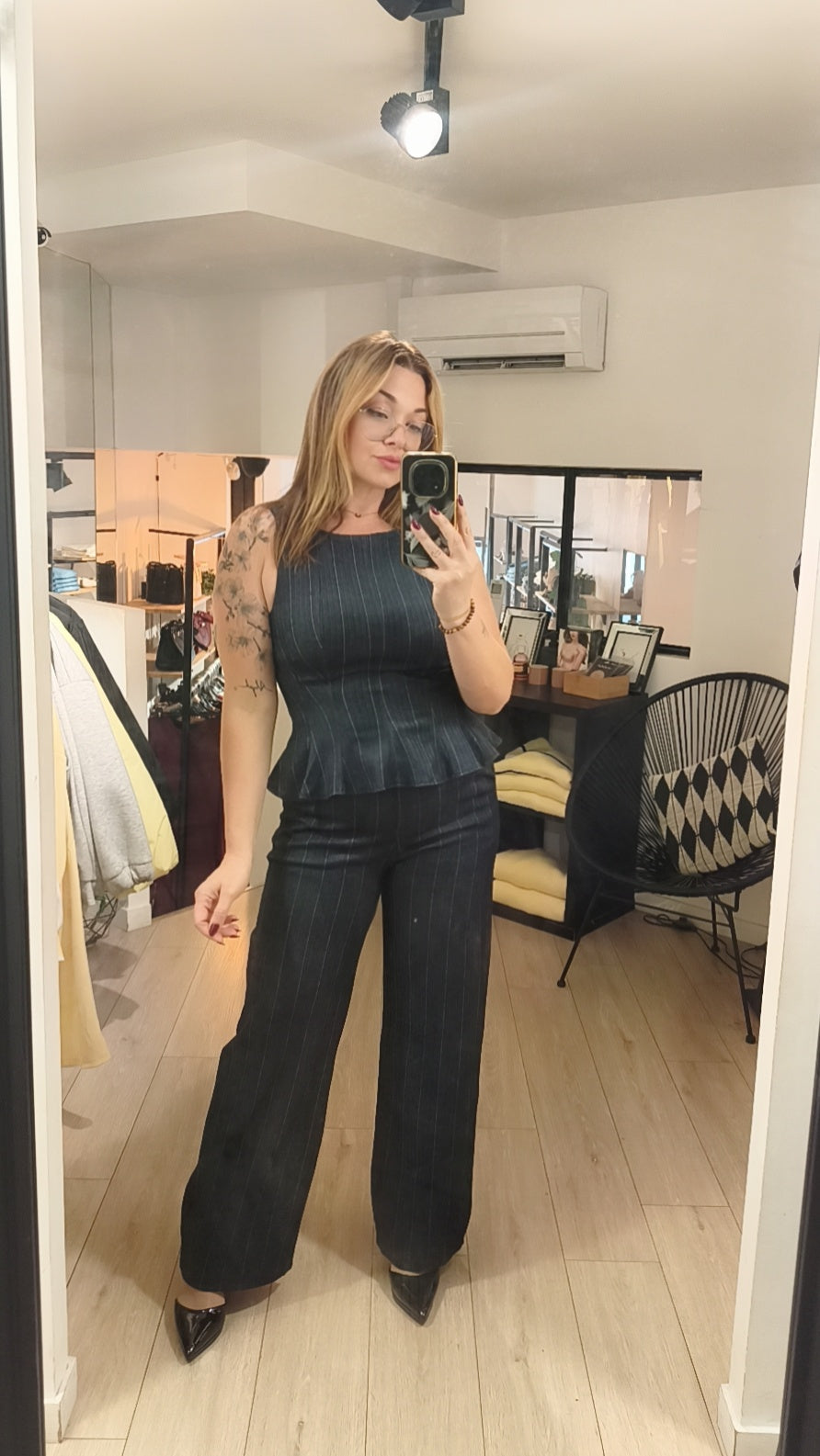 Top tulipe chevron