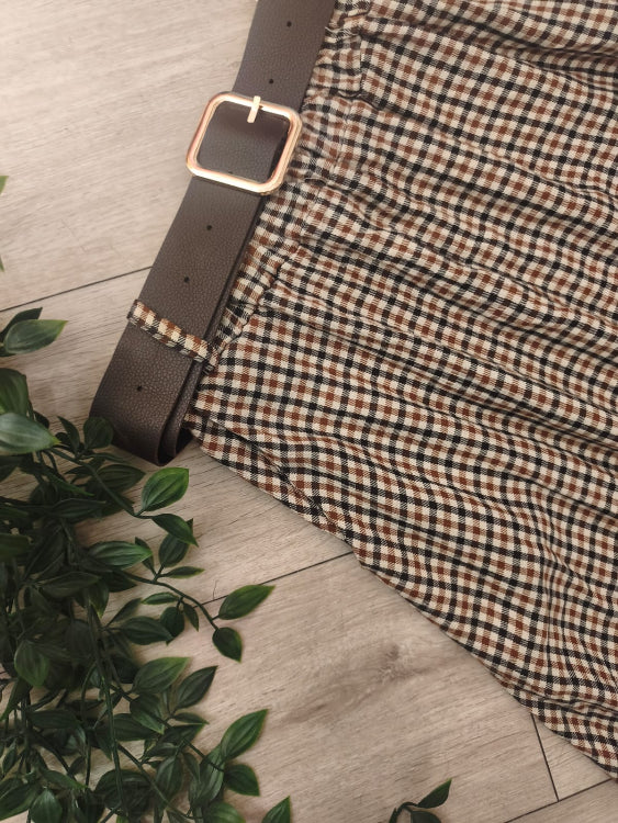 Veste en velours bicolor. 