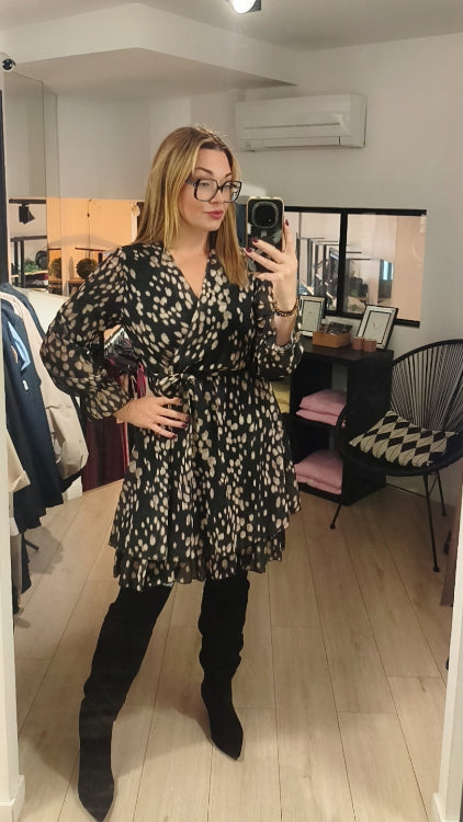 Robe fluide courte bambi