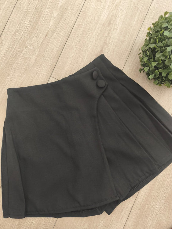 Jupe short colorie noir 
