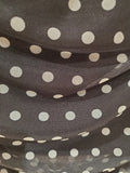 Bustier en tissus noir a pois blanc. Photo détail