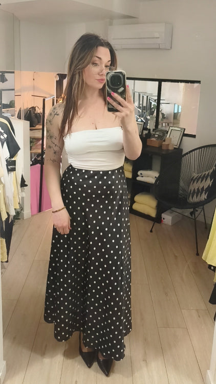 Bustier bandeau blanc. Photo porté. 