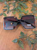 Lunettes de soleil carré en acétate. Colorie écaille. 
