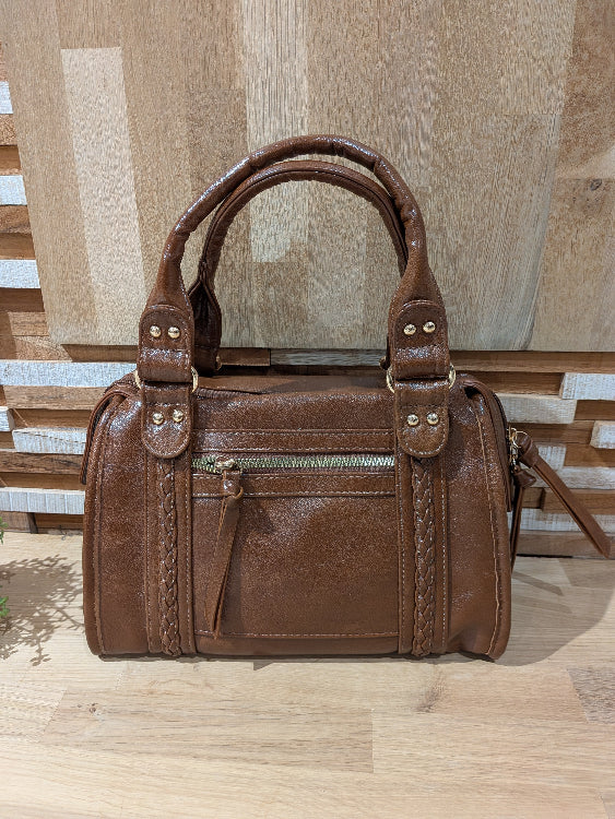 sac vintage hippy chic colorie camel et noir
