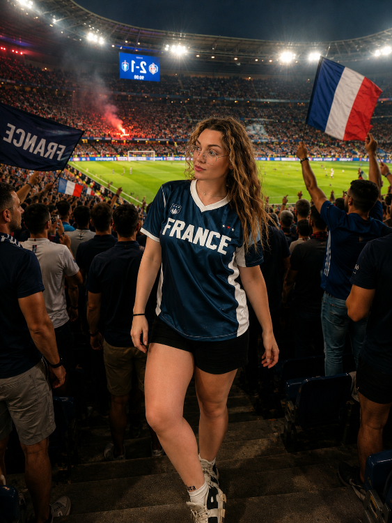 Maillot France . photo porté