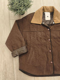 Veste en velours bicolor. 