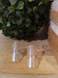 Bague chaine plate