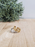Bague chaine 3 rang