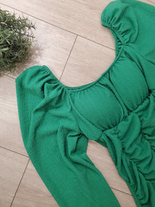 Robe bustier froncé