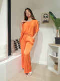 Pantalon fluide satin