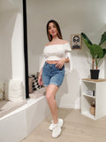 Short bermuda en jean