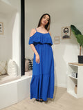 Robe longue manches ouvertes