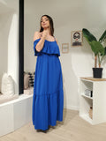 Robe longue manches ouvertes