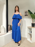 Robe longue manches ouvertes