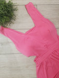 Robe longue ouverture coté