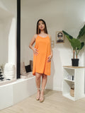 Robe fluide bretelle croisé