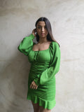 Robe bustier froncé