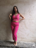 Pantalon fendu