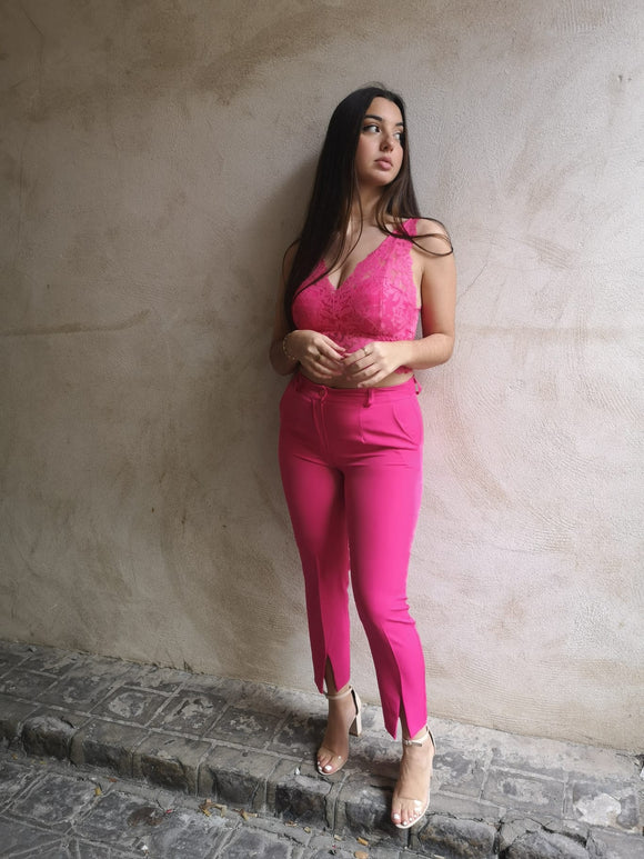 Pantalon fendu