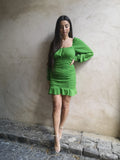 Robe bustier froncé