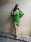 Robe bustier froncé