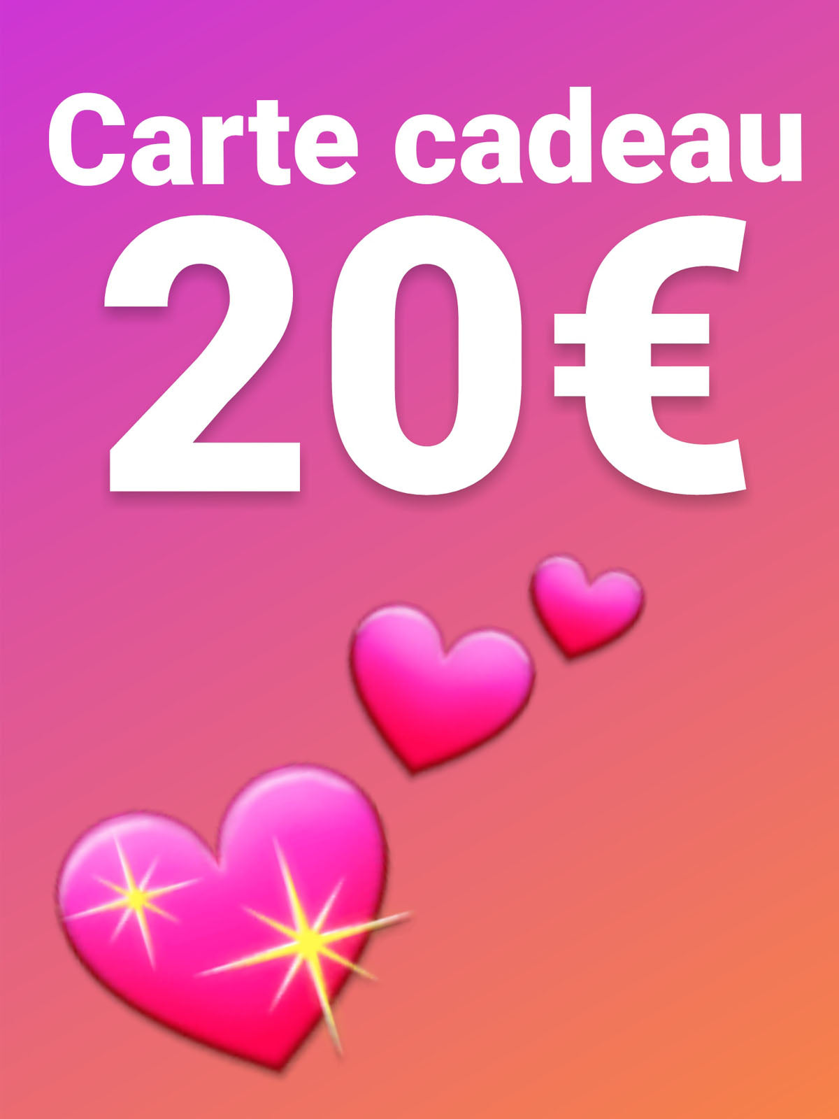 Illustration carte cadeau 20€